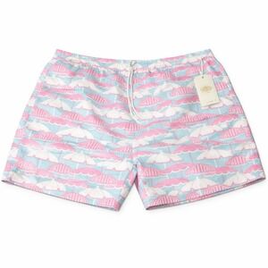 The Beaufort Bonnet Company Swim Trunks 2XL Pink Blue Umbrella NWT Lined